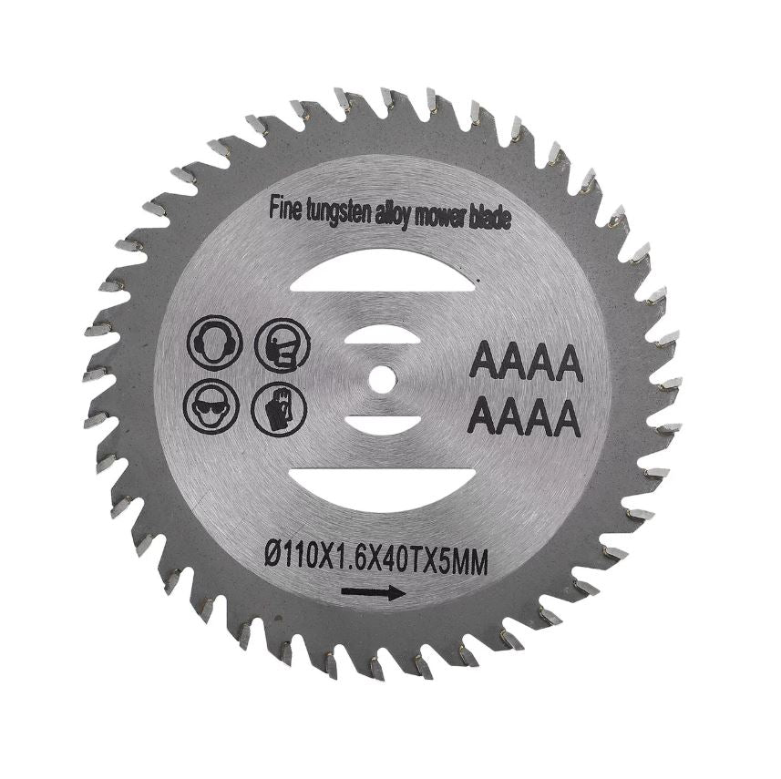 Disc tăiere motocoasă 150mm (6"), 40 dinți carbură tungsten, lamă rezistentă pentru iarbă, buruieni și crengi subțiri, compatibil universal
